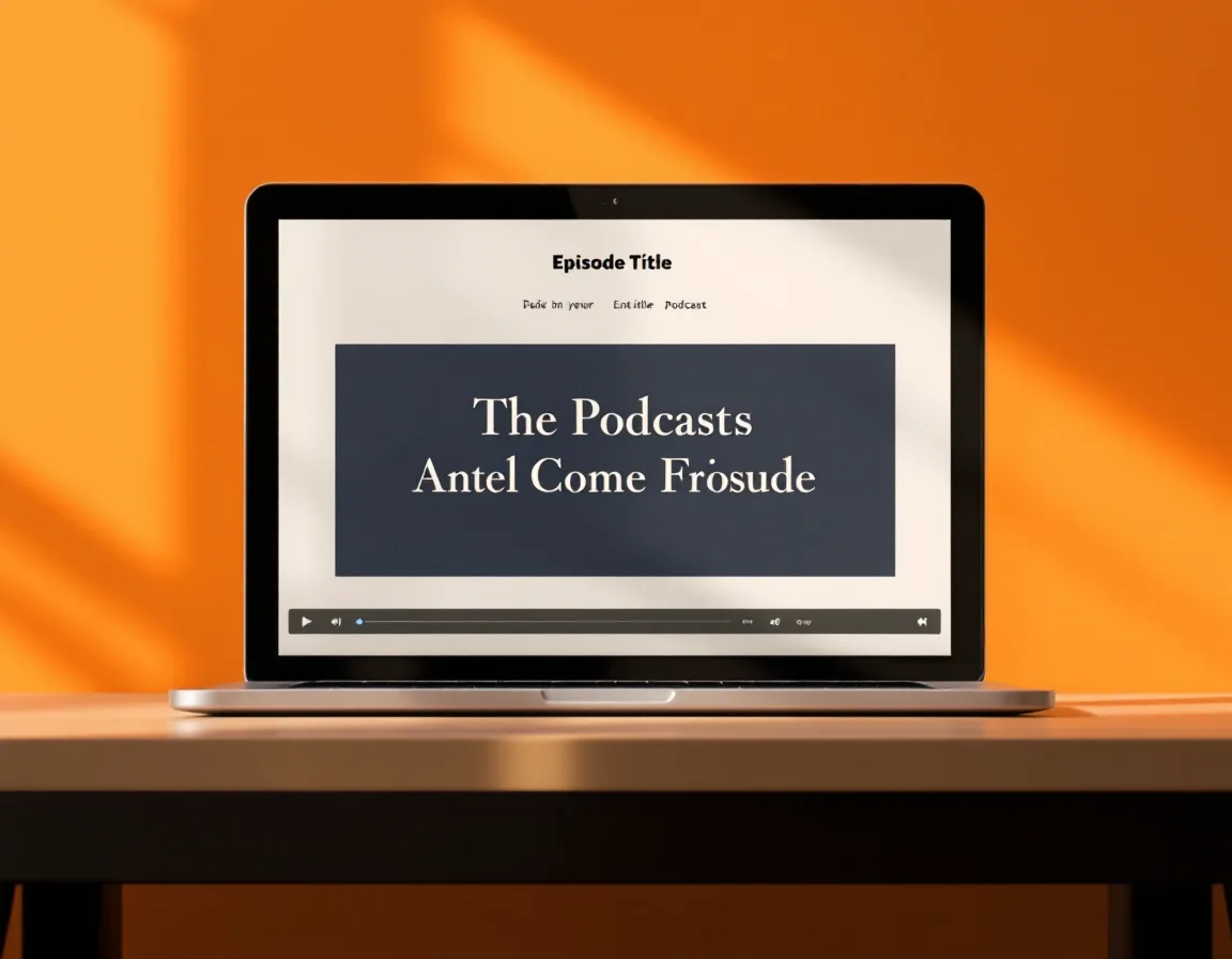 An editable podcast episode title template